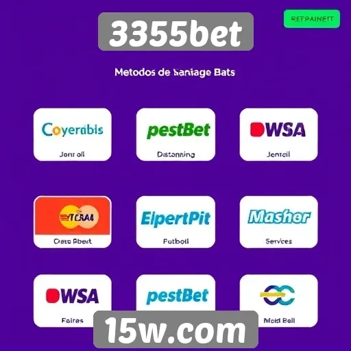 Métodos de pagamento disponíveis no 3355bet