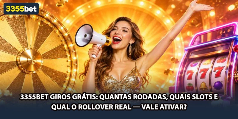 3355bet Giros Grátis: Quantas Rodadas, Quais Slots e Qual o Rollover Real — Vale Ativar?