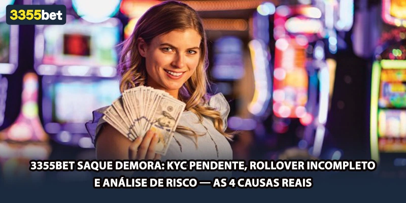 3355bet Saque Demora: KYC Pendente, Rollover Incompleto e Análise de Risco — As 4 Causas Reais
