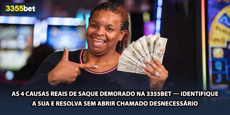 As 4 causas reais de saque demorado na 3355bet — identifique a sua e resolva sem abrir chamado desnecessário
