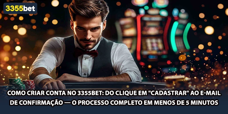 Como criar conta no 3355bet: do clique em "Cadastrar" ao e-mail de confirmação — o processo completo em menos de 5 minutos.