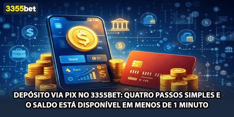 Depósito via PIX no 3355bet: quatro passos simples e o saldo está disponível em menos de 1 minuto