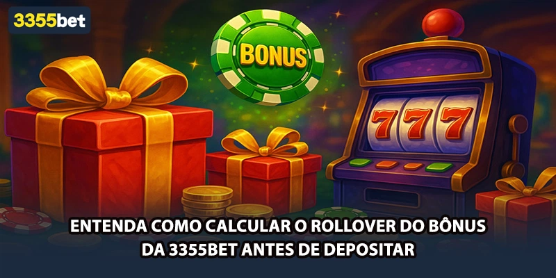 Entenda como calcular o rollover do bônus da 3355bet antes de depositar