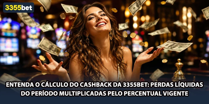 Entenda o cálculo do cashback da 3355bet: perdas líquidas do período multiplicadas pelo percentual vigente