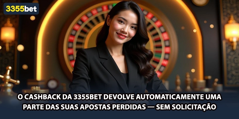 O cashback da 3355bet devolve automaticamente uma parte das suas apostas perdidas — sem solicitação