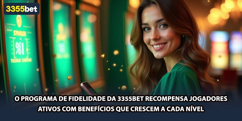 O programa de fidelidade da 3355bet recompensa jogadores ativos com benefícios que crescem a cada nível
