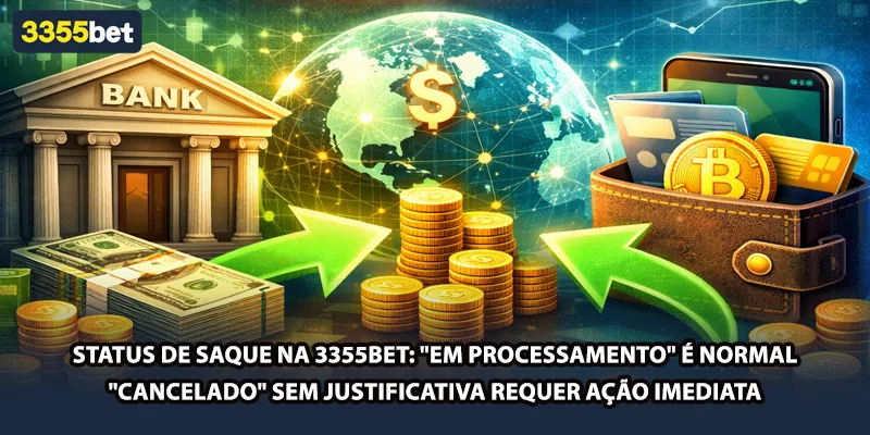 Status de saque na 3355bet: "Em processamento" é normal — "Cancelado" sem justificativa requer ação imediata