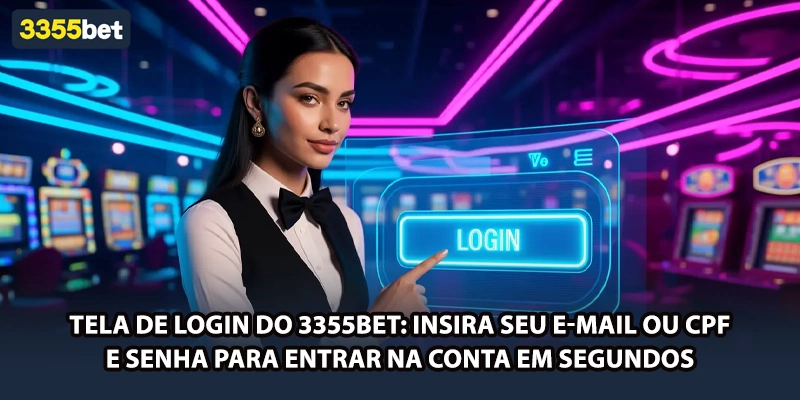 Tela de login do 3355bet: insira seu e-mail ou CPF e senha para entrar na conta em segundos