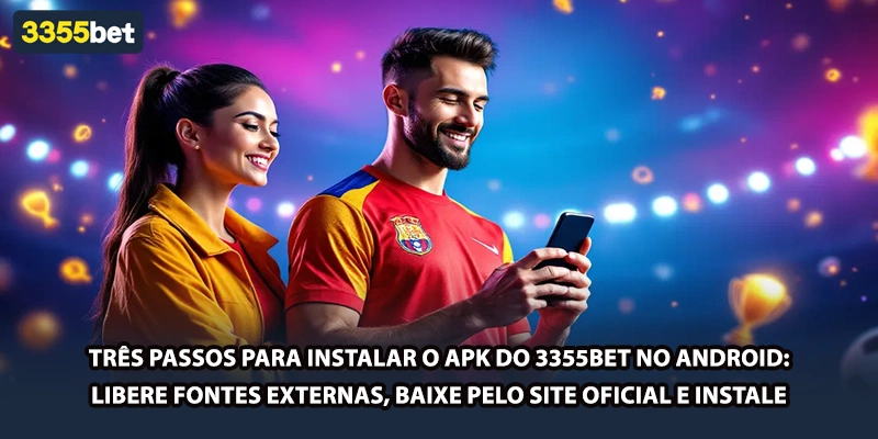 Três passos para instalar o APK do 3355bet no Android: libere fontes externas, baixe pelo site oficial e instale
